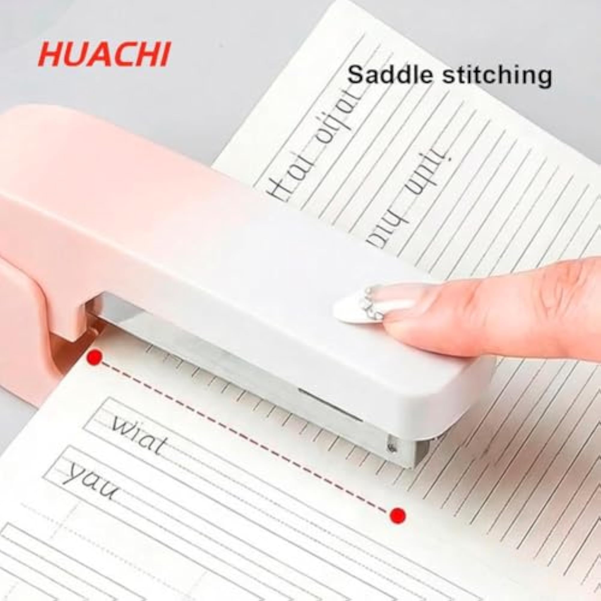 360 Degree Rotatable Stapler with 1000 Pcs Clip Pins, Adjustable Angle